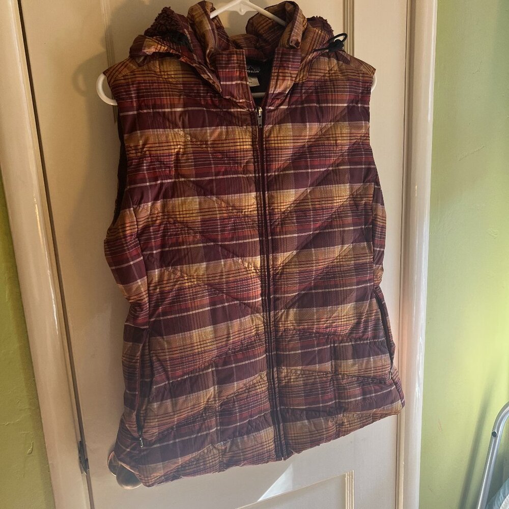 Patagonia Plaid Down Vest - Women's Large